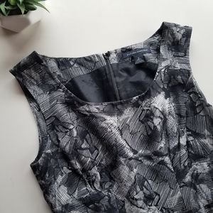 Banana Republic Women's Black & Gray Sleeveless Dress, Size 0